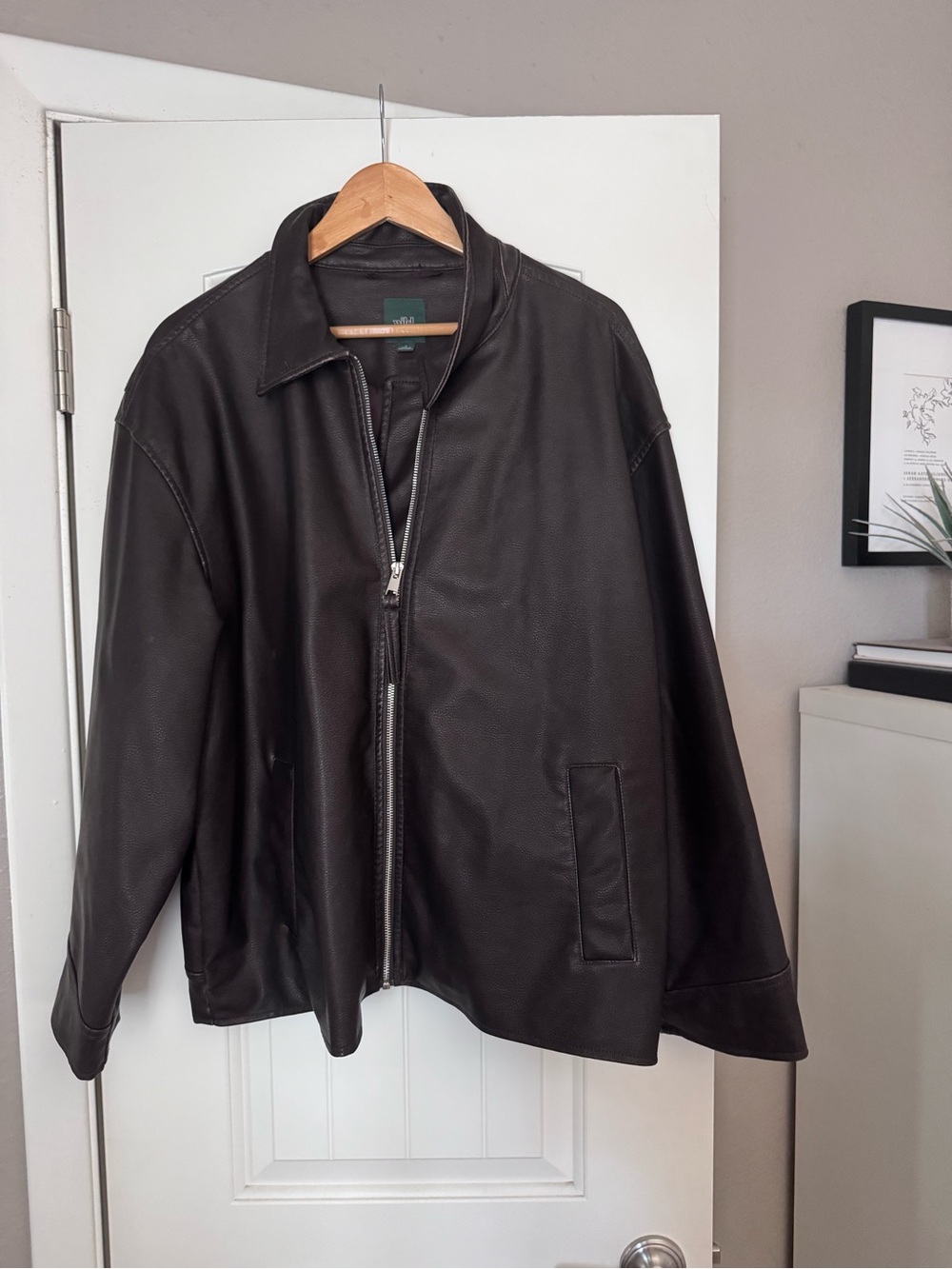 Target Wild Fable Brown Faux Leather Women's Jacket